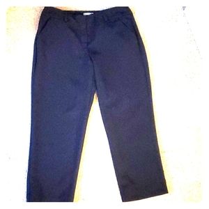 Navy blue crop dress pants